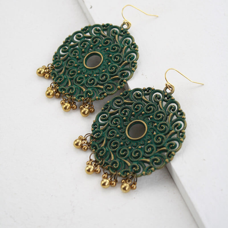 Bohemian Exaggerated 925 Sterling Silver Earrings