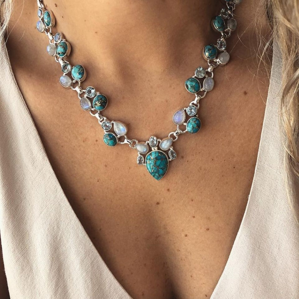 Bohemian Flower Necklace