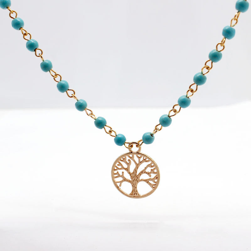 Bohemian Lucky Tree Tassel Necklace