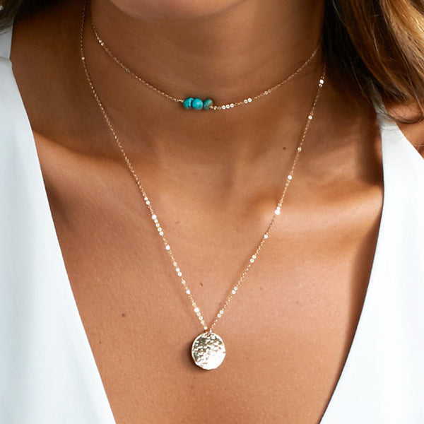 Bohemian Marble Necklace