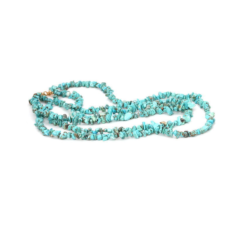 Bohemian Multi-layered Clavicle Chain With Colored Gravel
