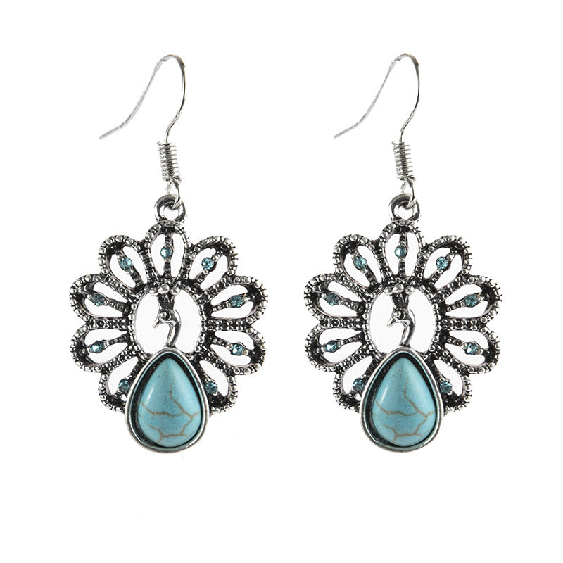 Bohemian Peacock Earrings