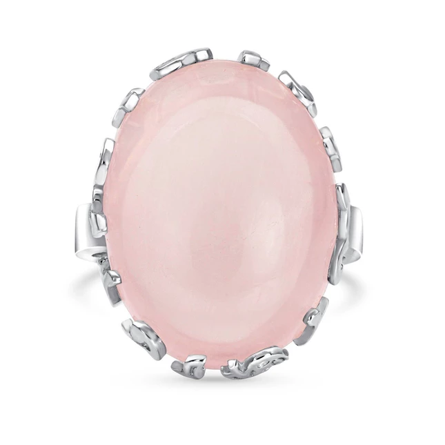 Rose Quartz Ring - Bohemia-MM-Juri Elle
