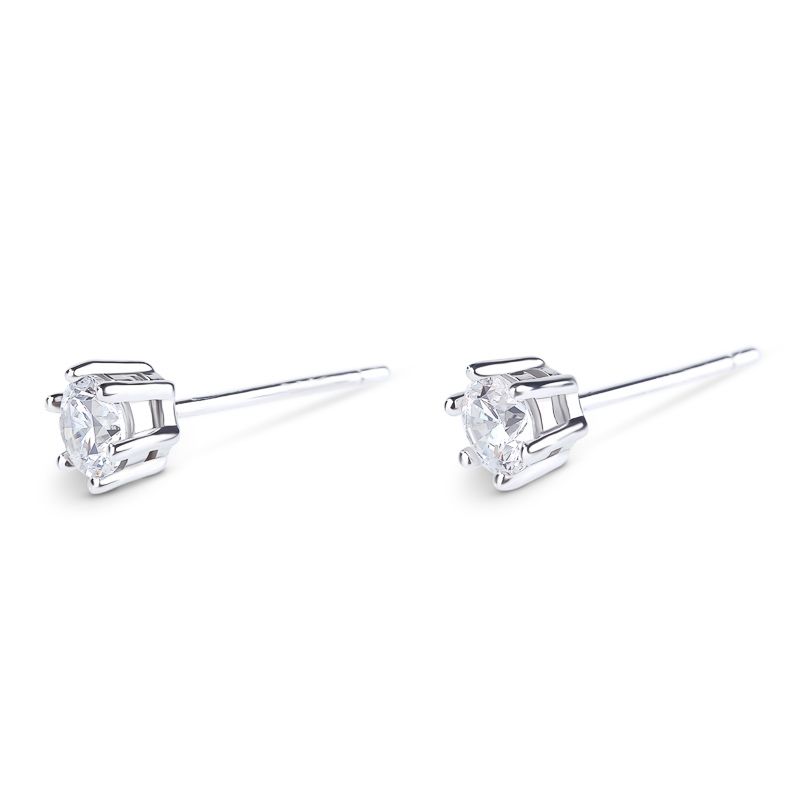 Simple Crown Sterling Silver Stud Earrings-JE-Juri Elle