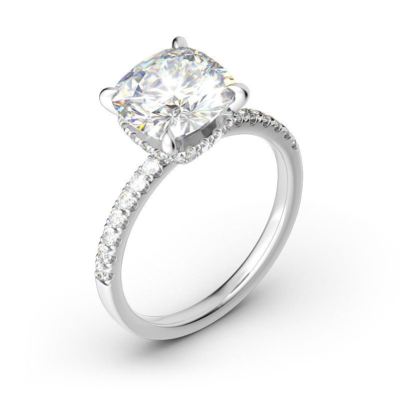 Classic Cushion Cut Sterling Silver Ring-JE-Juri Elle