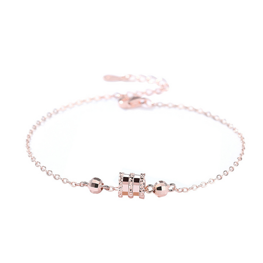 Small Waist Beads Sterling Silver Bracelet
