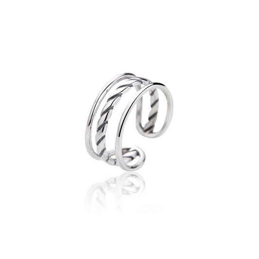 Adjustable Multiple Sterling Silver Ring
