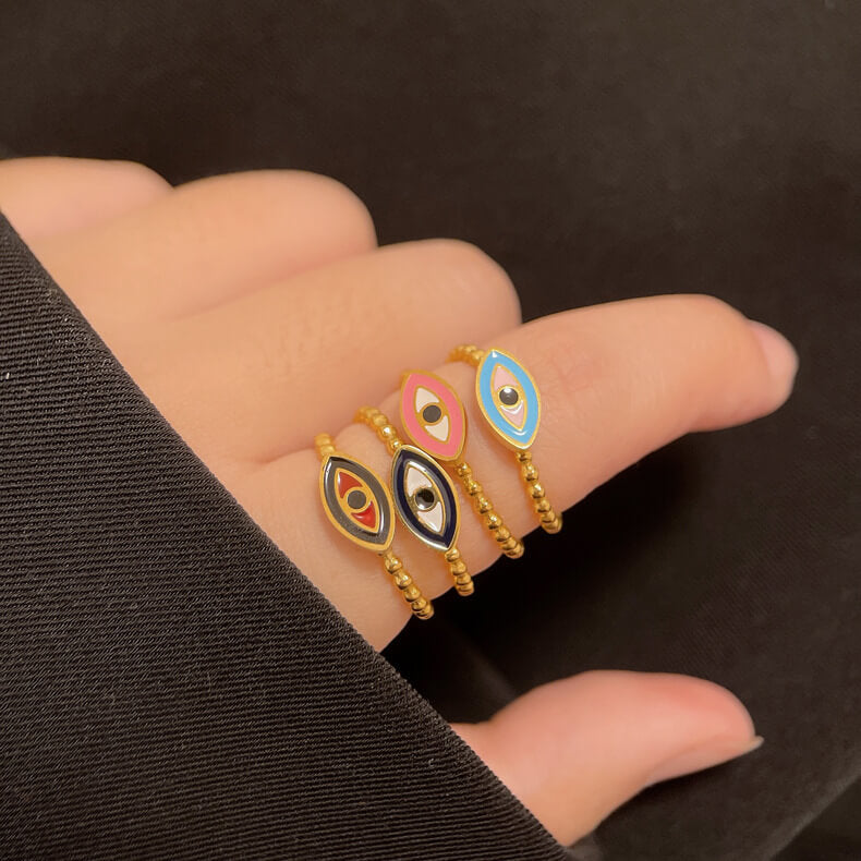 Devil's Eye Drop Oil Open Ring