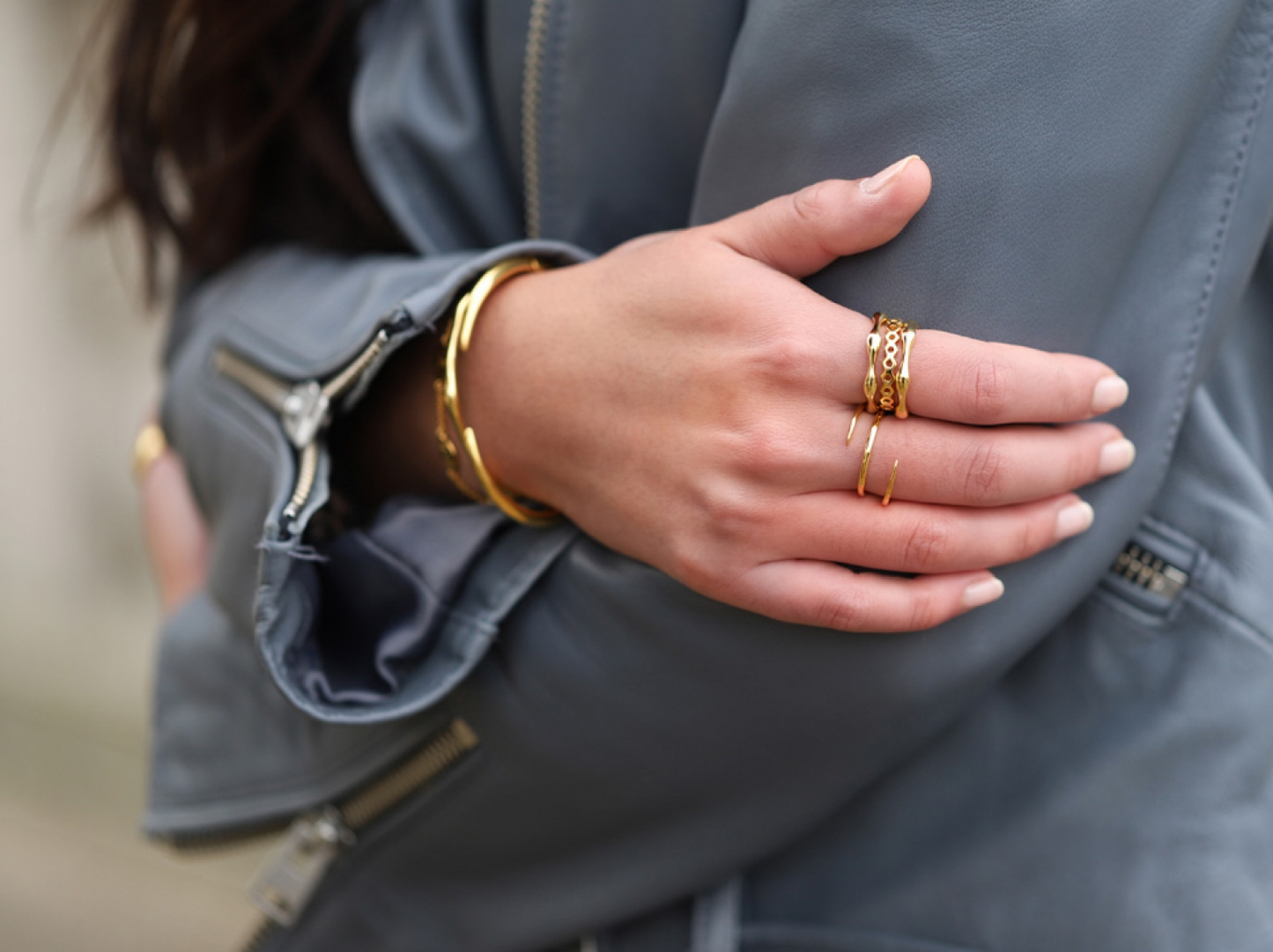 Gold Molten Ring-missoma-Juri Elle