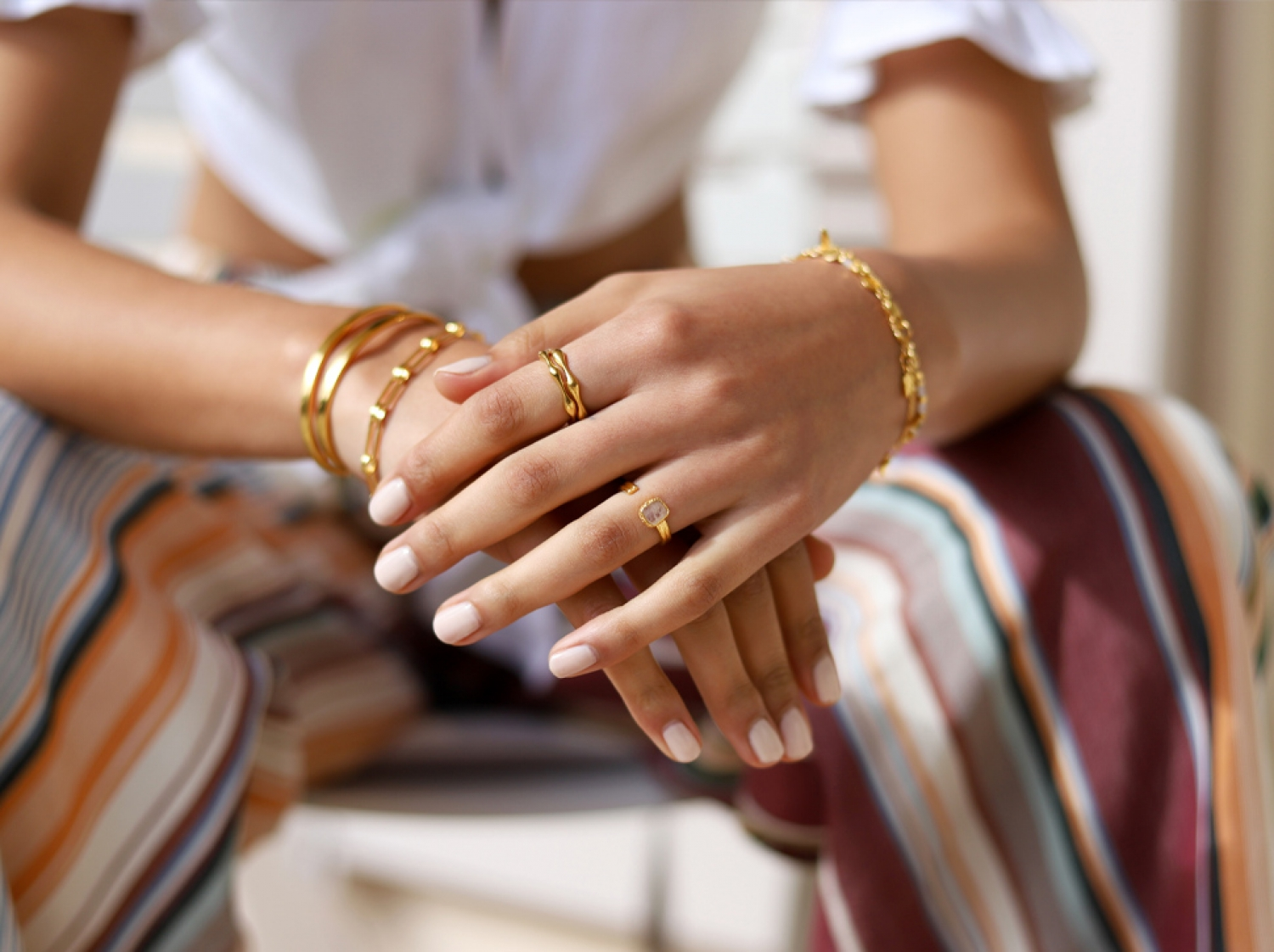 Gold Molten Ring-missoma-Juri Elle