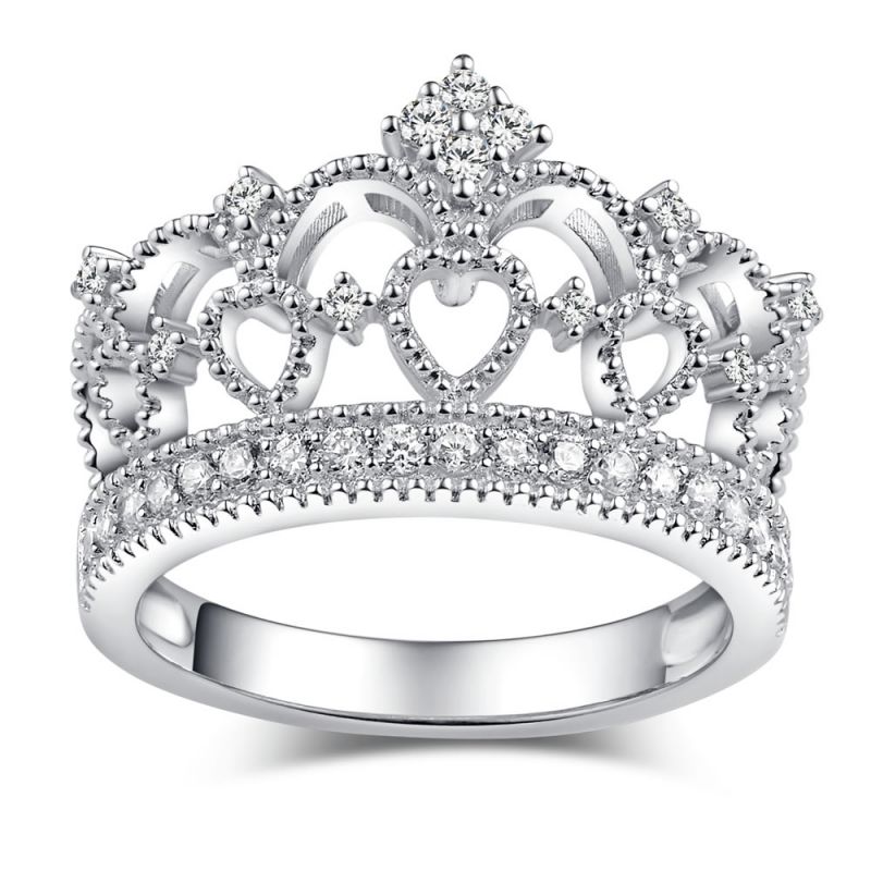 Crown Design Sterling Silver Ring-JE-Juri Elle