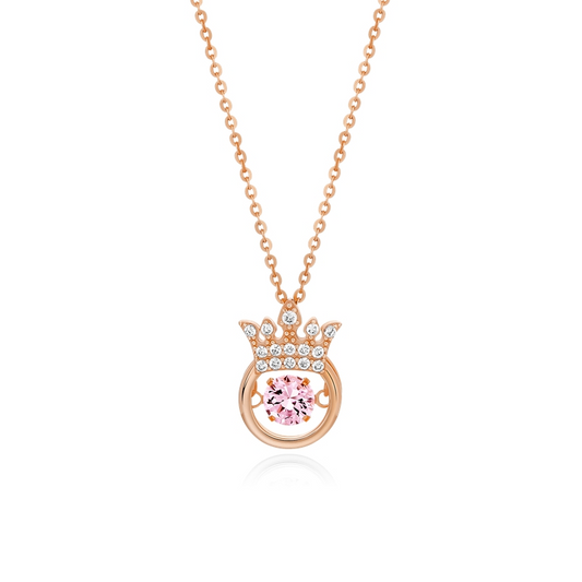 Collier en argent sterling coupe ronde coeur de danse