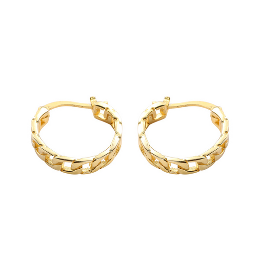 Creative Hollow Sterling Silver Plated Gold & Platinum Earring