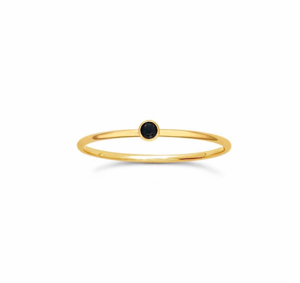 Mini Black Bezel Ring-J&CO-Juri Elle