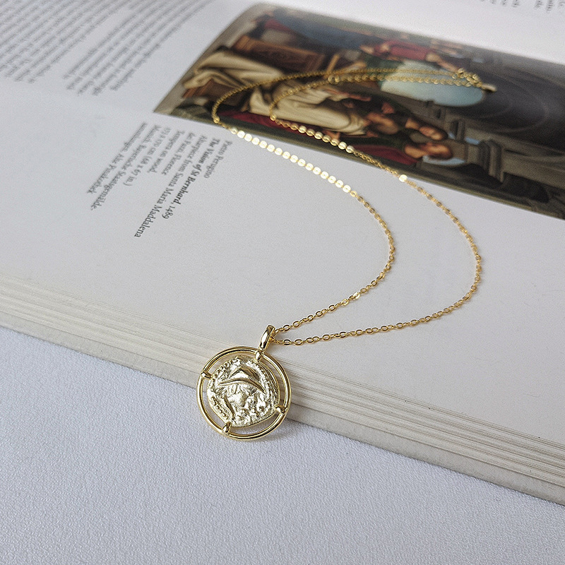 Navigator Sterling Silver Plated Gold Necklace
