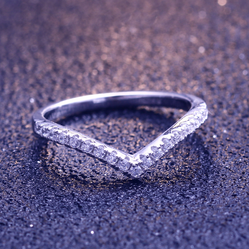 Simple Heart Round Cut Sterling Silver Ring-TL-Juri Elle