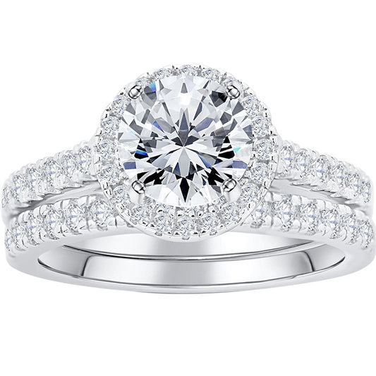 Sundial Round Cut Sterling Silver Ring-TL-Juri Elle