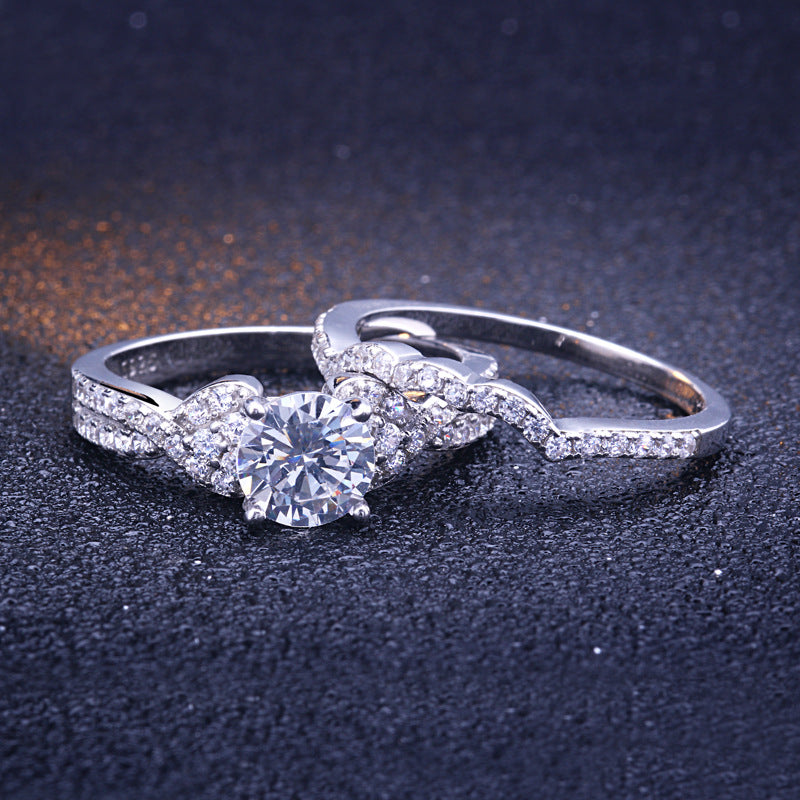 Accompany Round Cut Sterling Silver Ring-TL-Juri Elle