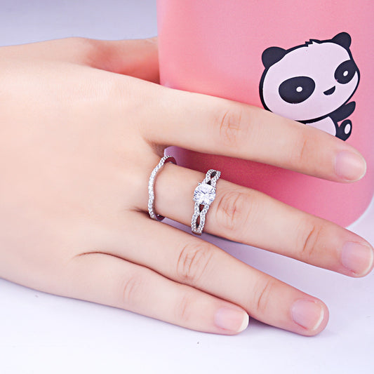Summer Round Cut Sterling Silver Ring-TL-Juri Elle