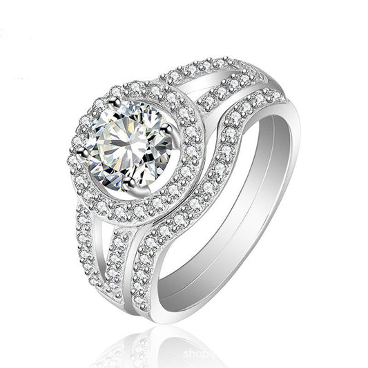 Eye of Happiness Round Cut Sterling Silver Ring-TL-Juri Elle