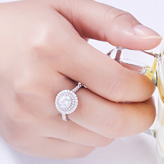 Timeless beloved Round Cut Sterling Silver Ring-TL-Juri Elle
