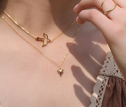 Personality Gradient Sterling Silver Necklace