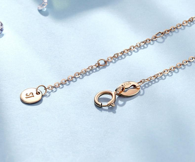Fantasy Planet Round Cut Sterling Silver Necklace