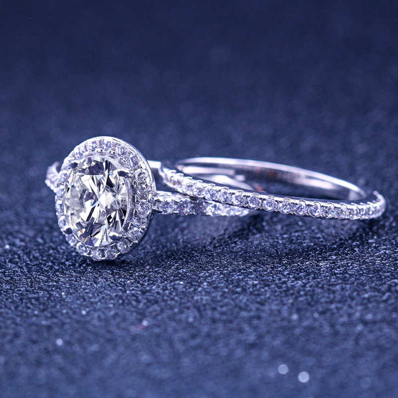 Commitment To Loyalty Oval Cut Sterling Silver Ring-TL-Juri Elle