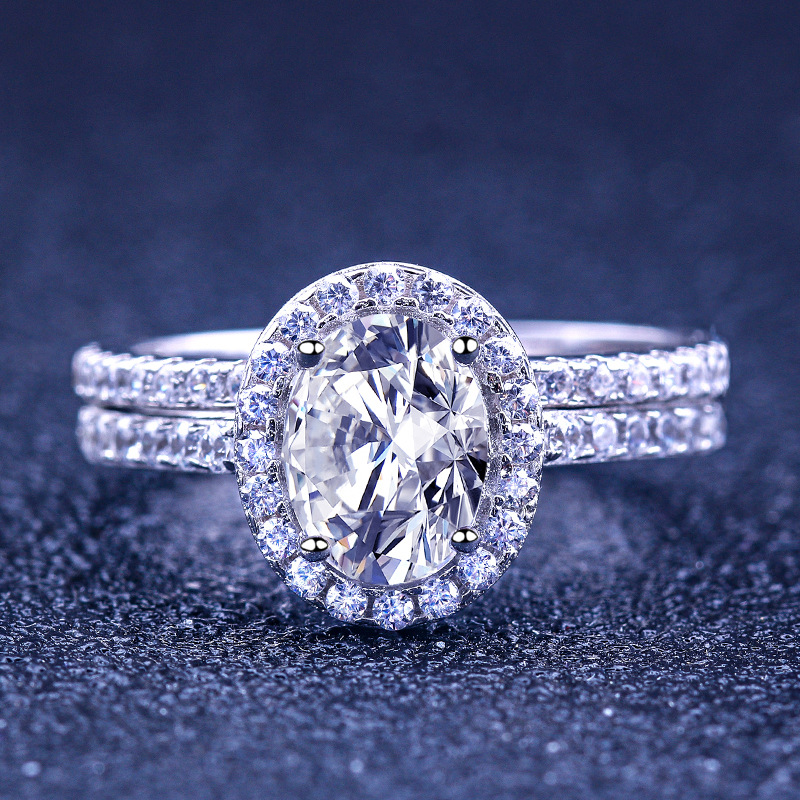 Commitment To Loyalty Oval Cut Sterling Silver Ring-TL-Juri Elle