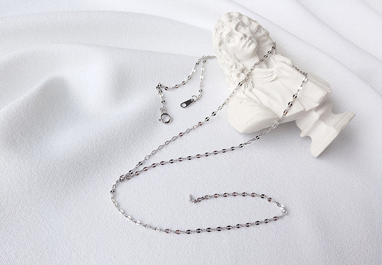 Fashion Y-Shape Sterling Silver Plated Platinum Necklace