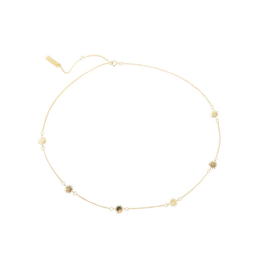Star Track Sterling Silver Necklace