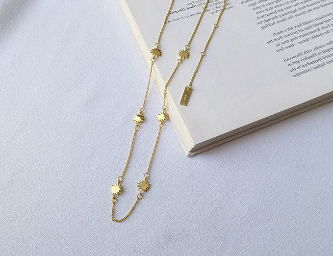 Star Track Sterling Silver Necklace