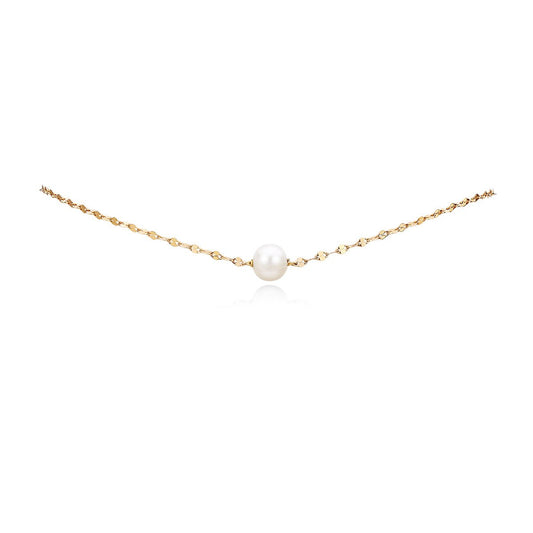 Collier en argent sterling avec perles naturelles exquises