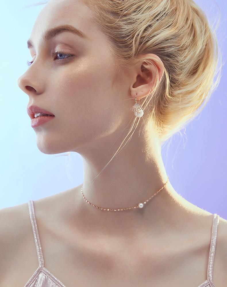 Exquisite Natural Pearls Sterling Silver Necklace