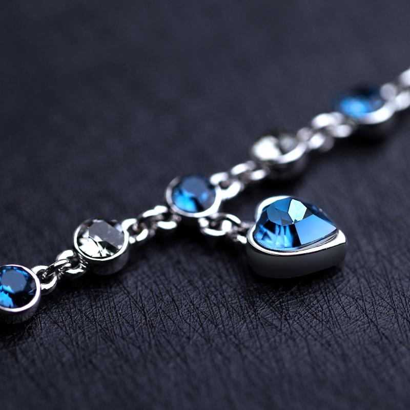 Love At First Sight Heart Round Cut Swarovski Alloy Necklace