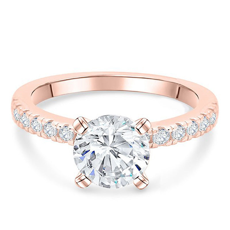 Pupil Round Cut Sterling Silver Ring-TL-Juri Elle