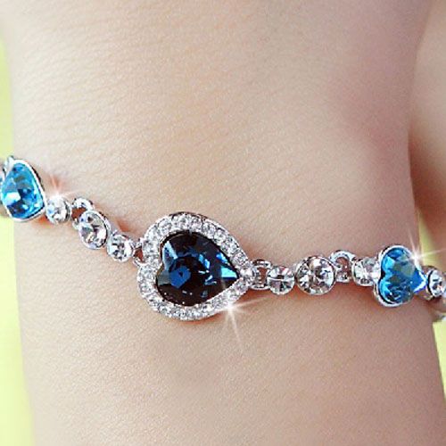 Vintage Halo Heart Design Bracelet-JE-Juri Elle