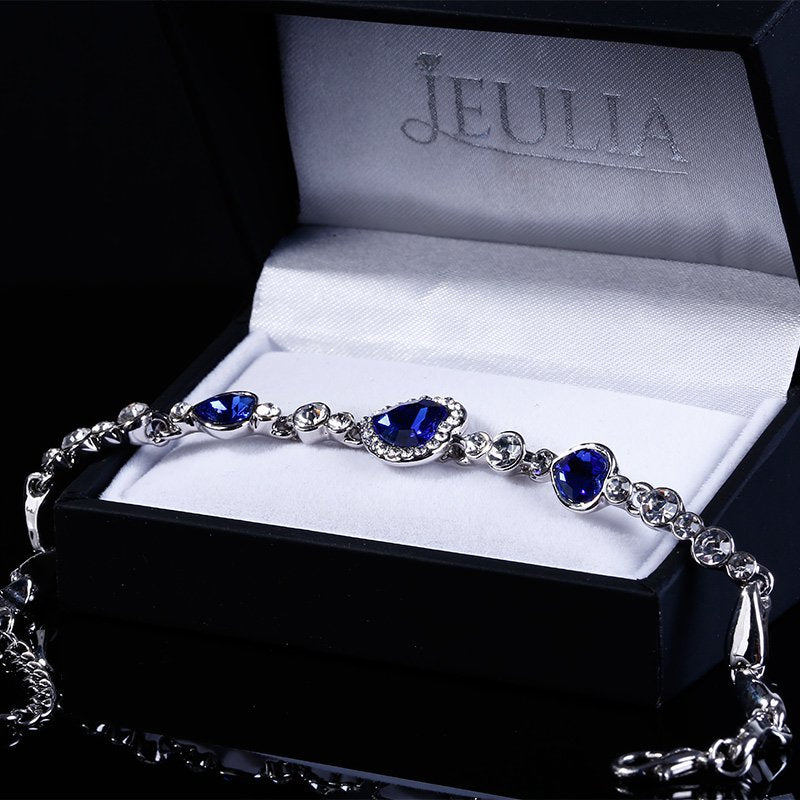 Vintage Halo Heart Design Bracelet-JE-Juri Elle