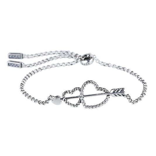Arrow and Heart Bolo Bracelet-JE-Juri Elle