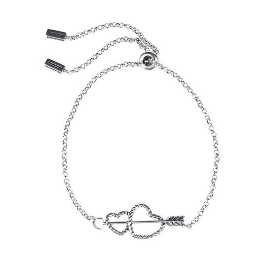 Arrow and Heart Bolo Bracelet-JE-Juri Elle