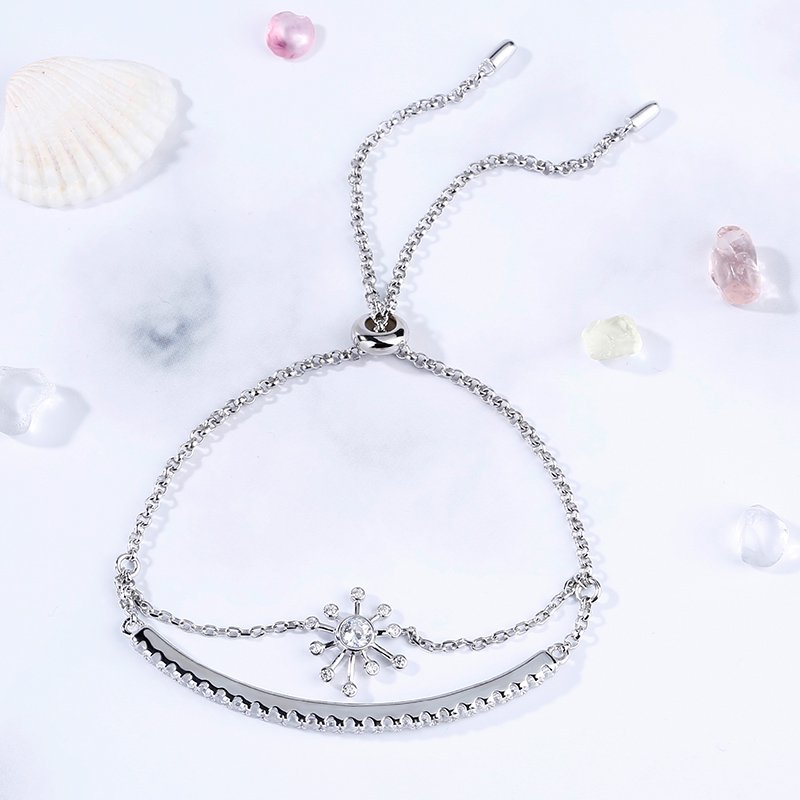 Dandelion Sterling Silver Bolo Bracelet-JE-Juri Elle