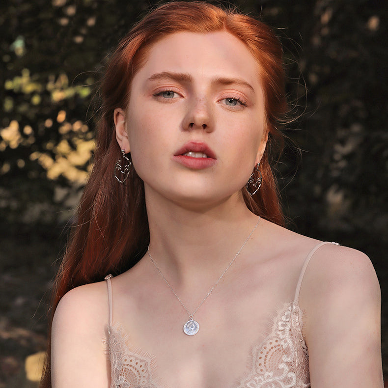 Elizabeth Portrait Coin Sterling Silver Necklace