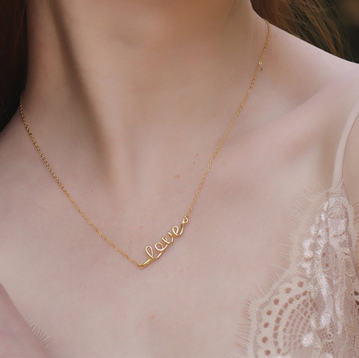 Love Letter Sterling Silver Necklace