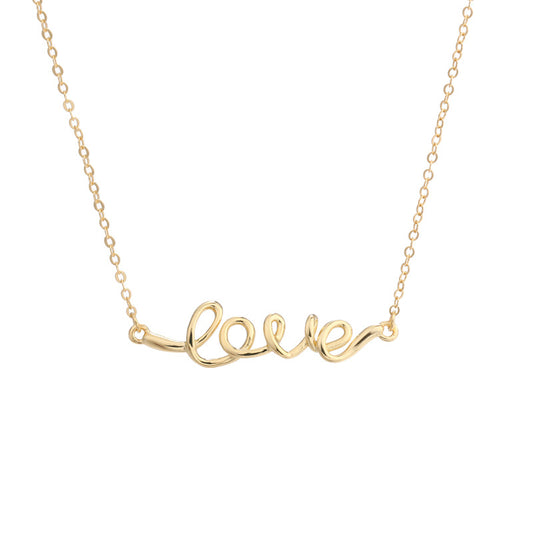 Love Letter Sterling Silver Necklace