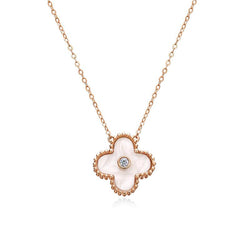 Pleasingly Simple Resin Round Cut Plated 14K Gold Necklace