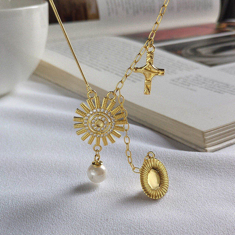 Collier en argent sterling plaqué or God's Glory
