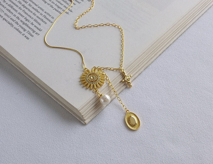 Collier en argent sterling plaqué or God's Glory