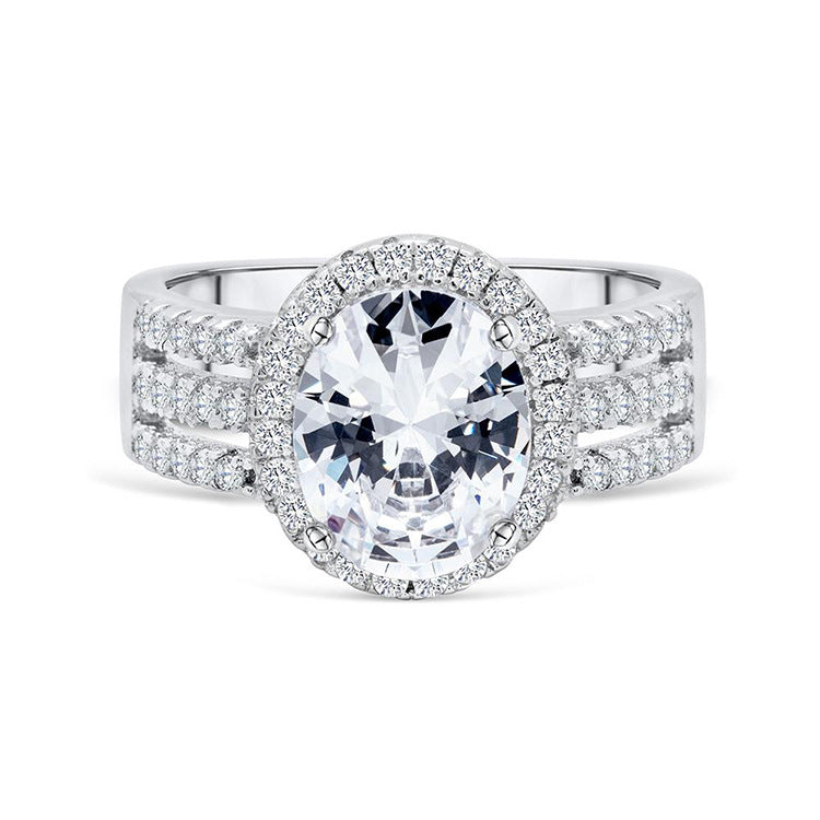 Queen Round Cut Sterling Silver Ring-TL-Juri Elle