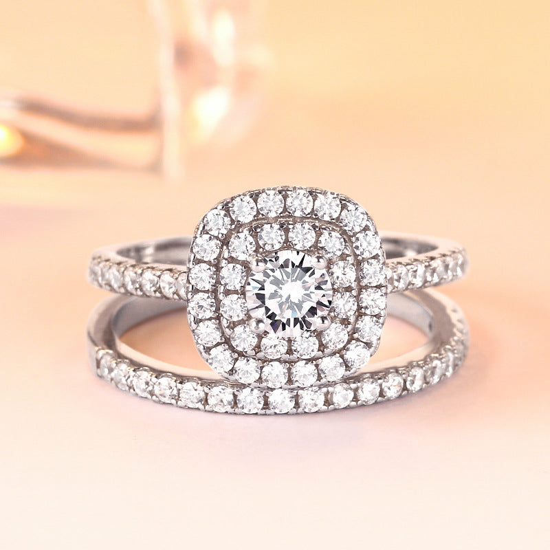 Sunny Round Cut Sterling Silver Ring-TL-Juri Elle