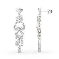 Boucles d'oreilles pendantes de mariage